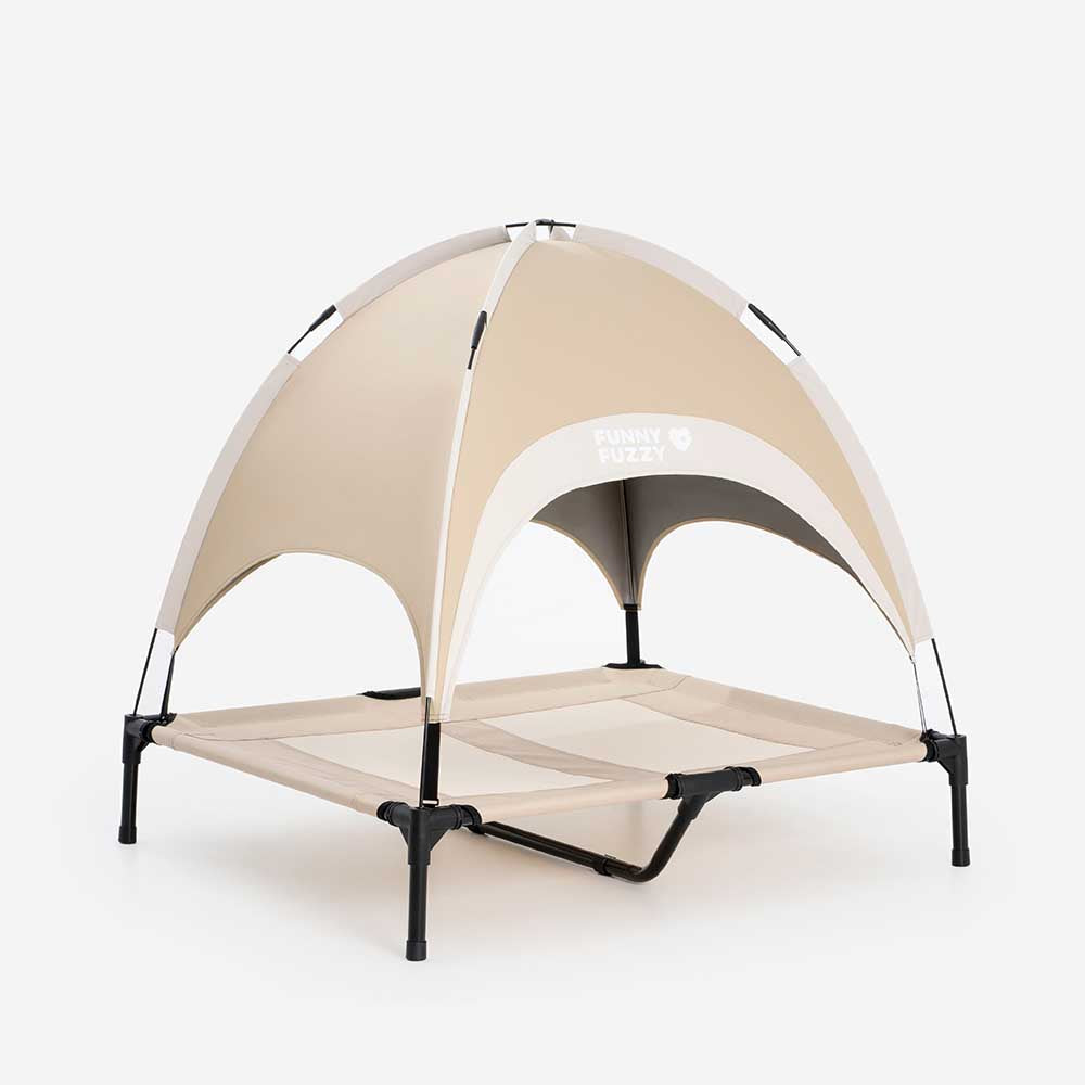 Breathable Cooling Elevated Dog Bed With Cooling Blanket
