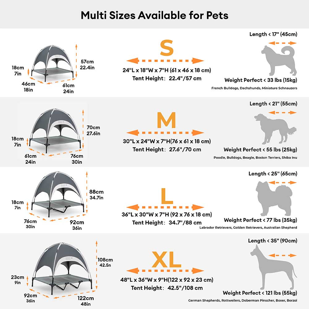 Breathable Cooling Elevated Dog Bed With Cooling Blanket