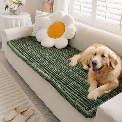 Waterproof Lazy Soft Flannel Breathable Pet Mat Non-slip Couch Cover